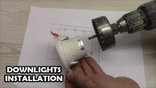 How to install downlights LED spotlight wiring How to wire LED down light