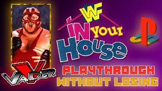 WWF In Your House PS1 Playthrough. Vader. Hard Difficulty. SEASON MODE.