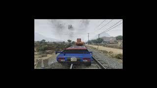 Train vs ME  can i stop train? GTA V Chirag Gaming