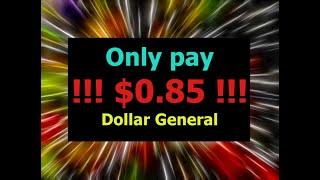 Couponing at Dollar General and paying only $0.85