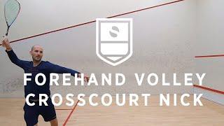 Squash Tips & Tricks Forehand Volley Crosscourt Nick