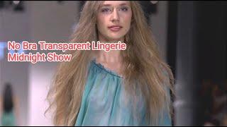 Transparent Lingerie See through Fashion Show 2021 MARIETTE FASHION no bra