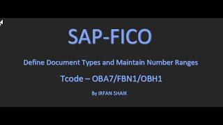 How to Create Document Type in SAP