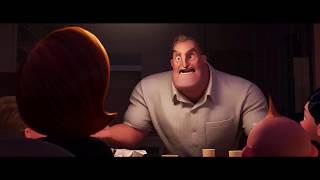Incredibles 2 2018 - Dinner Scene 210  Cartoon Clips