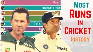 Most Runs in Cricket History 1978 - 2022  Top 10 Best Batsmen in World