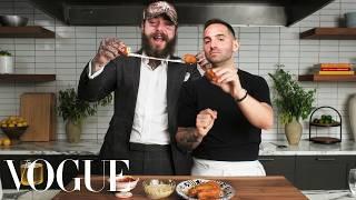 Post Malone Makes Fancy Mozzarella Sticks With Chef Mario Carbone  Vogue