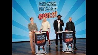 Scarlett Johansson & Brie Larson Play ‘Who Saves the World? Girls’