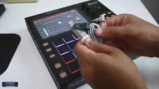 Akai MPC One Battery Powered with MyVolts Ripcord Cable