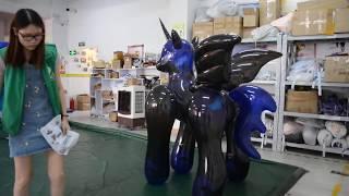 Strong 1.0mm PVC material  inflatable luna pony for riding