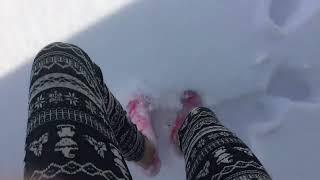 Barefoot Snow Challenge ️