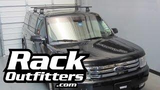 Ford Flex Thule Rapid Traverse BLACK AeroBlade Base Roof Rack 08-14* by Rack Outfitters