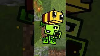 PvZ Peashooter + Minecraft Bee = ??? #shorts #pvz #minecraft