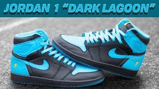 Dark Lagoon Air Jordan 1 Gatorade Blue Lagoon Full Custom Shoes Tutorial