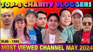 TOP-8 MOST VIEWED CHARITY VLOGGERS FOR MAY 2024  PINOY IN EQUATORIAL GRABE ANG ITINAAS