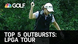 Top 5 Outbursts LPGA Tour  Golf Channel