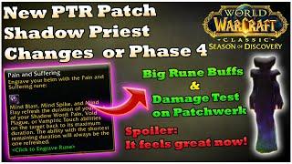 New Shadow Priest PTR Changes Insane Rune Buffs WoW SoD