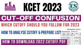 kcet cut off 2023 kcet cut off 2023 engineering  Cutoff PDF  KCET Results 2023