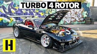 Savage 1000hp Turbo Four Rotor RX-7 Sounds Like an Angry F1 Car