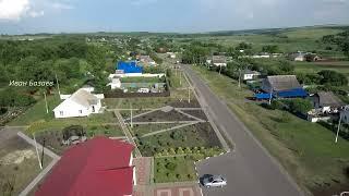 Белый Колодезь центр села аэросъёмка  Bely Kolodez village center aerial photography