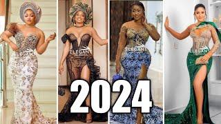 NEW Asoebi Lace Styles 2024 Most Latest Lace Asoebi Styles For Owanbe  Nigerian Lace Style 2024