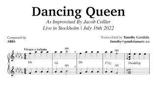 Jacob Collier plays ABBA Dancing Queen Piano Transcription