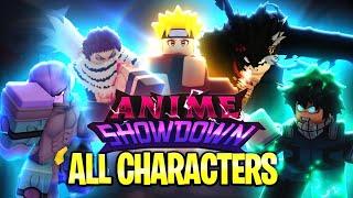RELEASE Anime Showdown ALL Characters Full Showcase