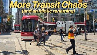 Toronto Streetcar Derailment & DUNDAS SQUARE Debacle Walk June 2024