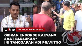 Adi Prayitno Komentari Blusukan Gibran di Jakarta Saya Menyebutnya Ini Blusukan Plus-plus  tvOne