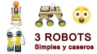 3 increíble Robots Que Puedes hacer en tu casa