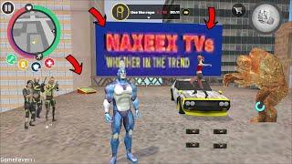 Rope Hero Vice Town Rope Hero and Naxeex TVs Presents Roadster Car Rain Sticker Bomb on Air - HD
