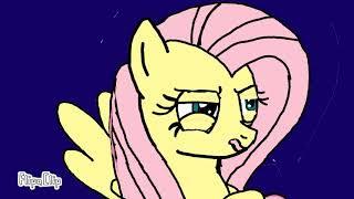 Fluttershy turns into a werewolf