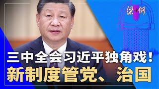 三中全会习近平独角戏！新制度管党、治国，中共最怕政改｜#梁+何（313）