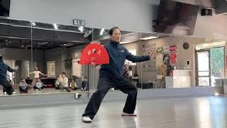 Master Shudong Li Tai Chi Fan Group Demo