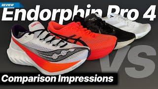 Saucony Endorphin Pro 4 vs Asics Metaspeed Edge Paris Nike Vaporfly 3 & Adidas Adios Pro 3