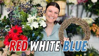 Make a patriotic wreath with me  