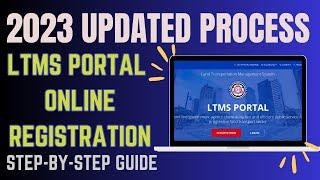 PAANO MAG-REGISTER SA LTO PORTAL  LTMS ONLINE PORTAL  HOW TO REGISTER  CREATE AN ACCOUNT IN LTMS
