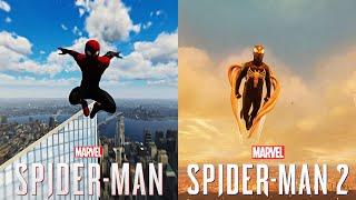 Marvels Spider Man Remastered Vs Marvels Spider Man 2  Comparison