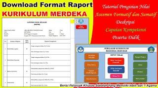 Tutorial Membuat Raport Laporan Hasil Belajar Peserta Didik Kurikulum Merdeka Jenjang SMP