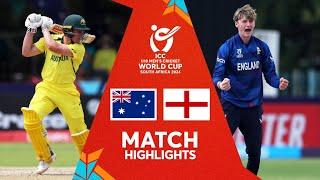 Australia v England  Match Highlights  U19 CWC 2024