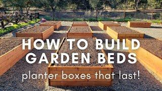 How to Build Durable Raised Garden Beds Planter Boxes