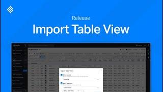 Import Table Views Release