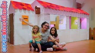 House Tour de Mi Casita de Cartón  #5 Casa de juguete en SUPERDivertilandia