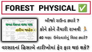 Forest update  foresr physical date declare  40 ગણાનું લિસ્ટ   હવે આગળ શું?.....