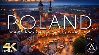 POLAND IN 4K - WARSAW - ZAKOPANE - KRAKOW DRONE FOOTAGE ULTRA HD - Beautiful Scenery Footage UHD