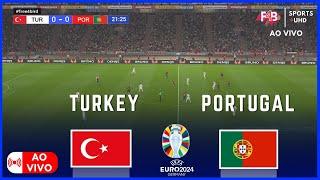 TURKEY VS PORTUGAL  AO VIVO  UEFA EURO 2024  SIMULAÇÃO E PONTUAÇÃO AO VIVO#portugal#cr7