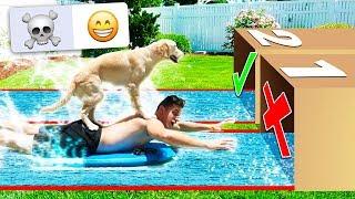 TRY NOT TO SLIP N SLIDE THROUGH THE WRONG MYSTERY BOX CHALLENGE