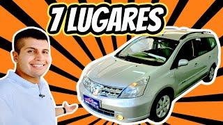 Nissan Grand Livina SL 1.8 AT 2012. Um carro de 7 lugares barato confortável e robusto