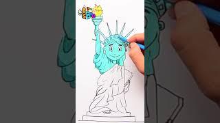 How to draw the Statue of Liberty #drawing #drawinganimals #drawingforkids #howtodraw