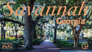 Savannah GA 4K Walking Tour 2021