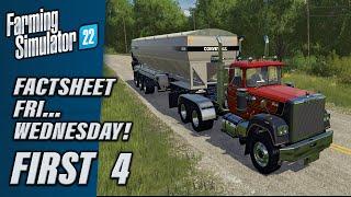 FS22  FACTSHEET FRI… WEDNESDAY RETURNS  INFO SHARING  Farming Simulator 22.